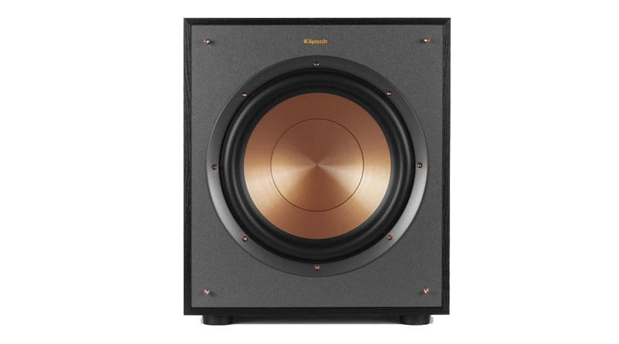 Sub Klipsch R 100SW, loa siêu trầm điện bass 25 dùng cho nghe nhạc, hát karaoke, xem phim