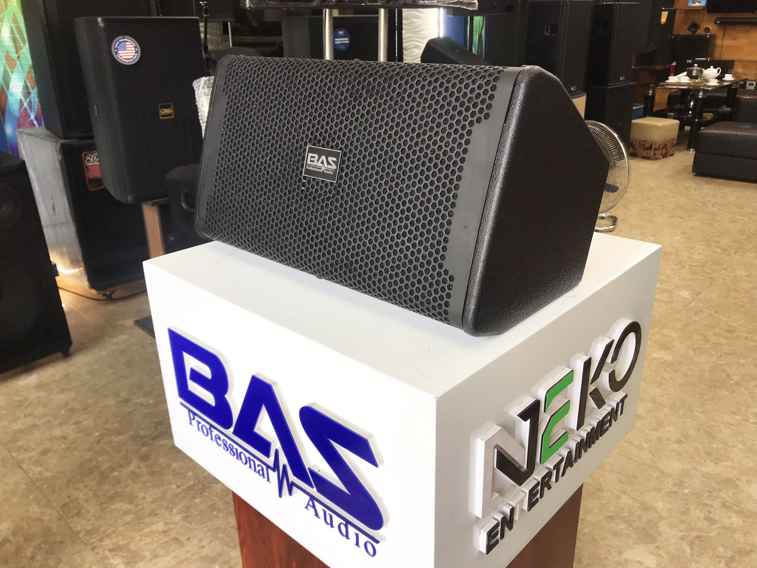 Loa BAS bass 20cm, loa karaoke, nghe nhạc lắp trên xe oto du lịch