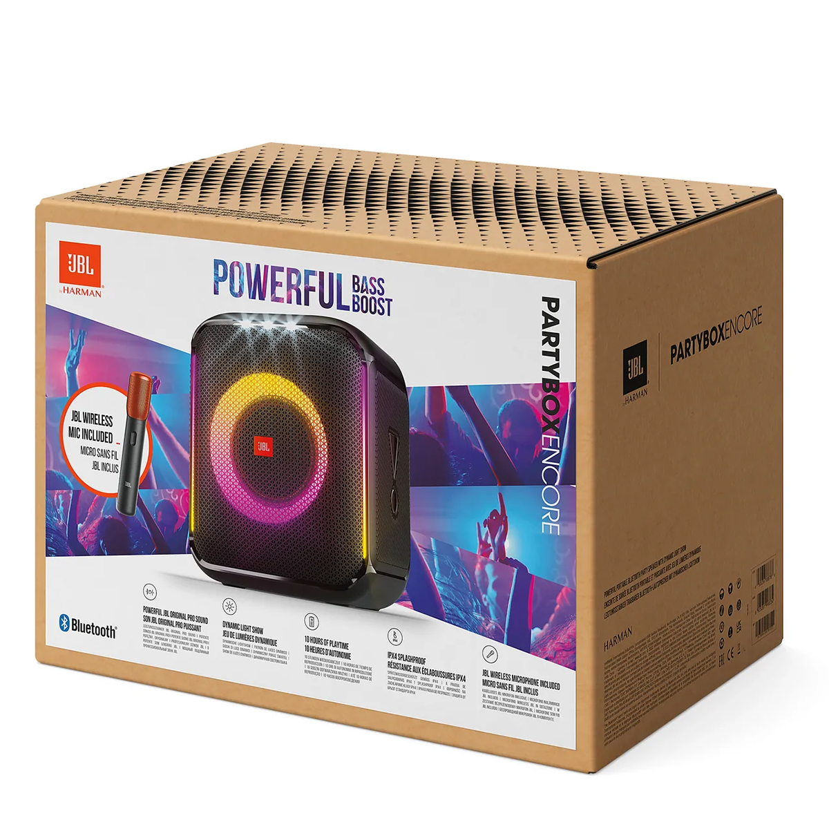 Loa JBL PartyBox Encore. Loa di động xách tay, loa bluetooth kèm micro hỗ trợ hát karaoke chất lượng âm thanh vượt trội