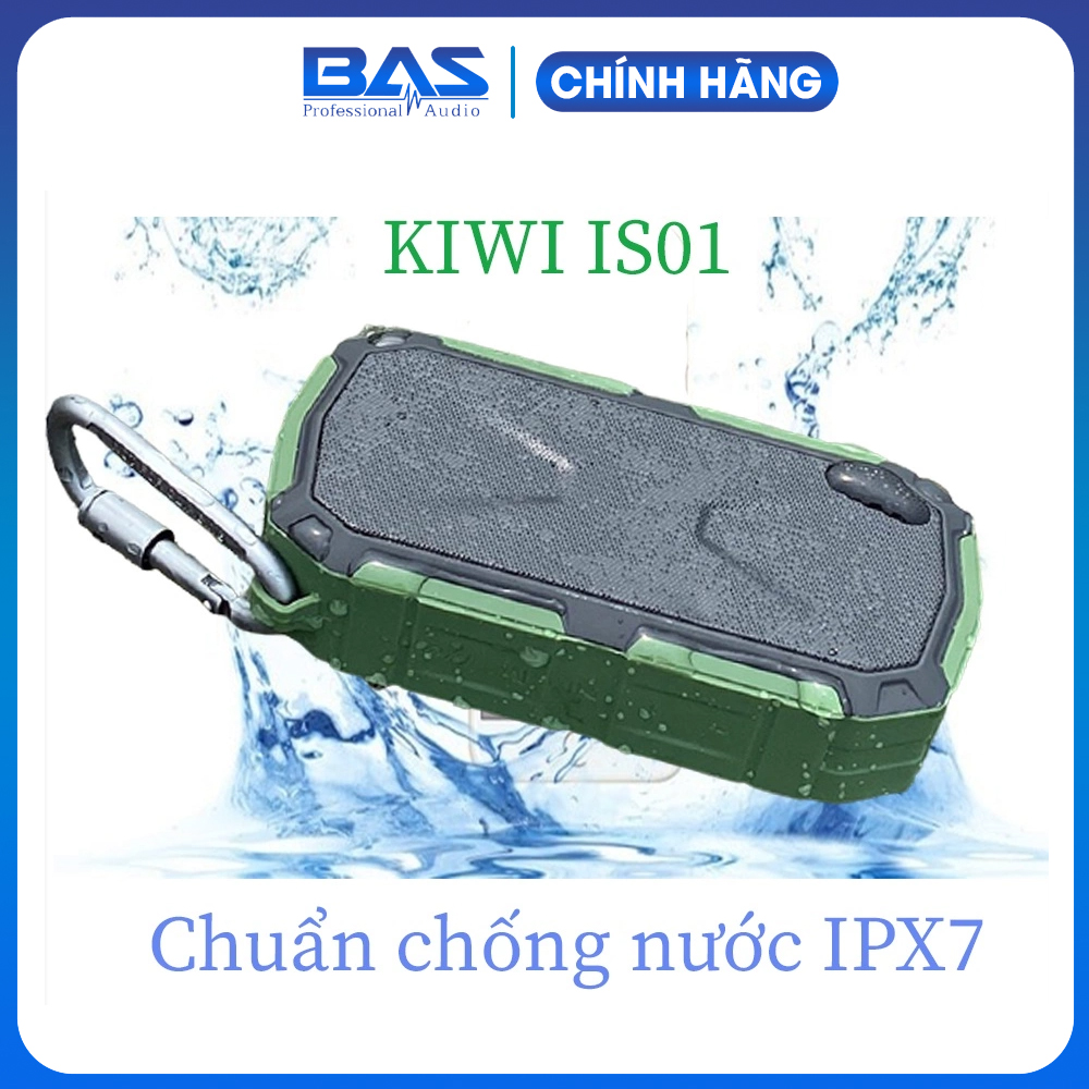 Loa Bluetooth Kiwi IS01, công nghệ TWS kết nối hai loa nghe Stereo, công suất 10W, kháng nước IPX7