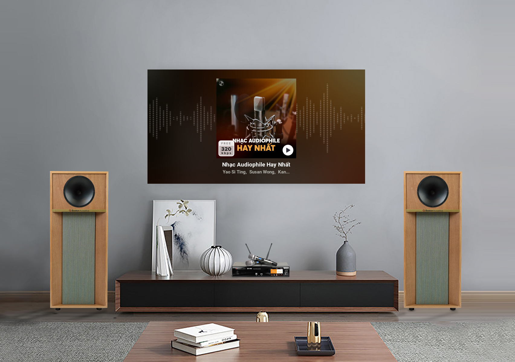 loa Boston Acoustics the Horn 1210, loa đứng karaoke, nghe nhạc