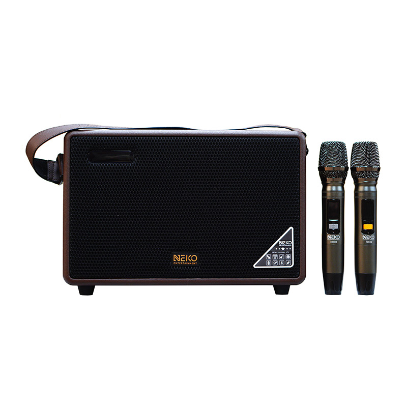 Loa karaoke xách tay NEKO NK02, loa karaoke bluetooth xách tay kèm 2 micro