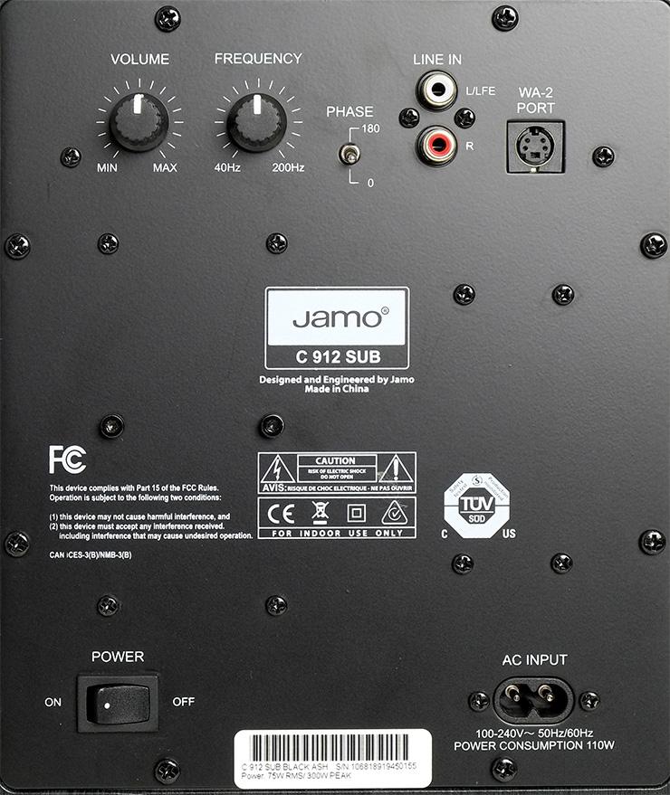 Loa sub Jamo C912, loa siêu trầm điện bass 30, công suất 400W