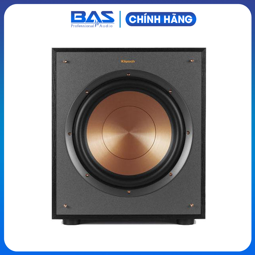 Sub Klipsch R 100SW, loa siêu trầm điện bass 25 dùng cho nghe nhạc, hát karaoke, xem phim