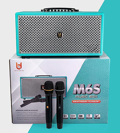 loa karaoke di động BestSound M6S, loa xách tay công suất lớn 480W