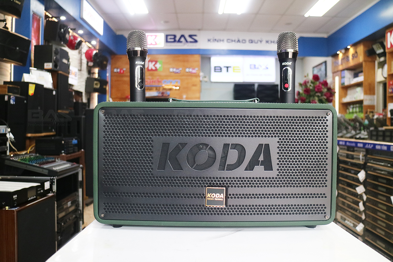 Loa di động KODA FUTURE 86, loa xách tay karaoke KODA xanh forest bass boot căng