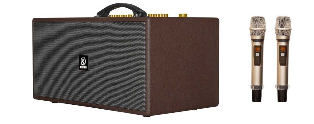 Loa di động KOMI KM568, loa xách tay karaoke công suất 150W/600W