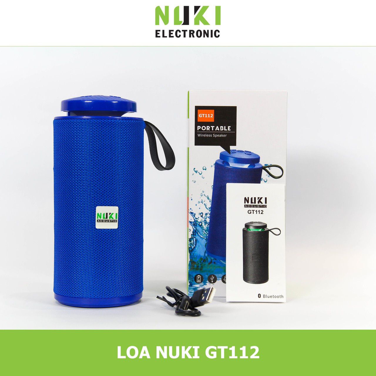 Loa bluetooth Nuki GT112, loa di động cầm tay gọn nhẹ
