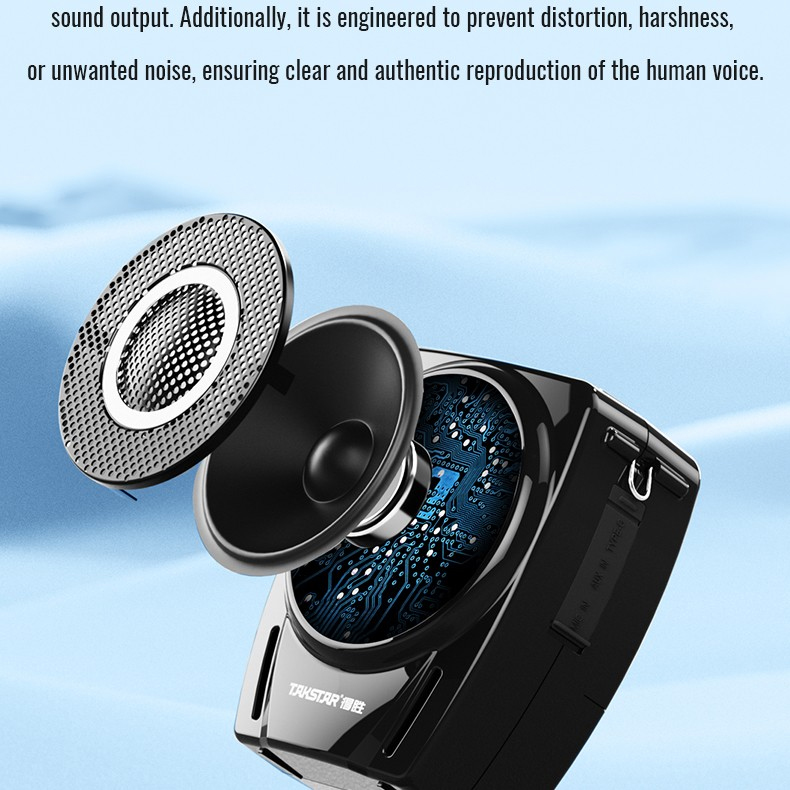 Máy trợ giảng không dây Takstar E8W, công suất 18W, hỗ trợ bluetooth