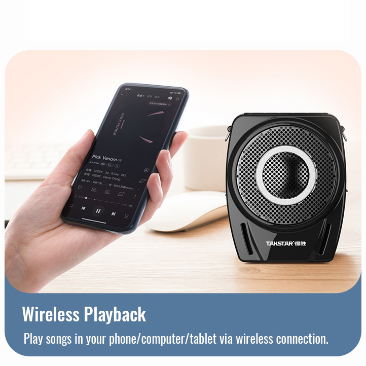 Máy trợ giảng không dây Takstar E8W, công suất 18W, hỗ trợ bluetooth
