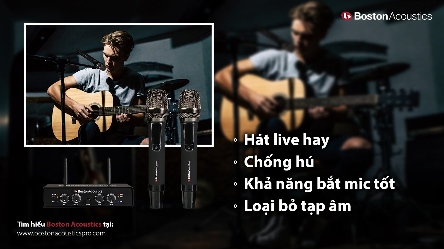 Micro không dây BOSTON ACOUSTIC WMS210