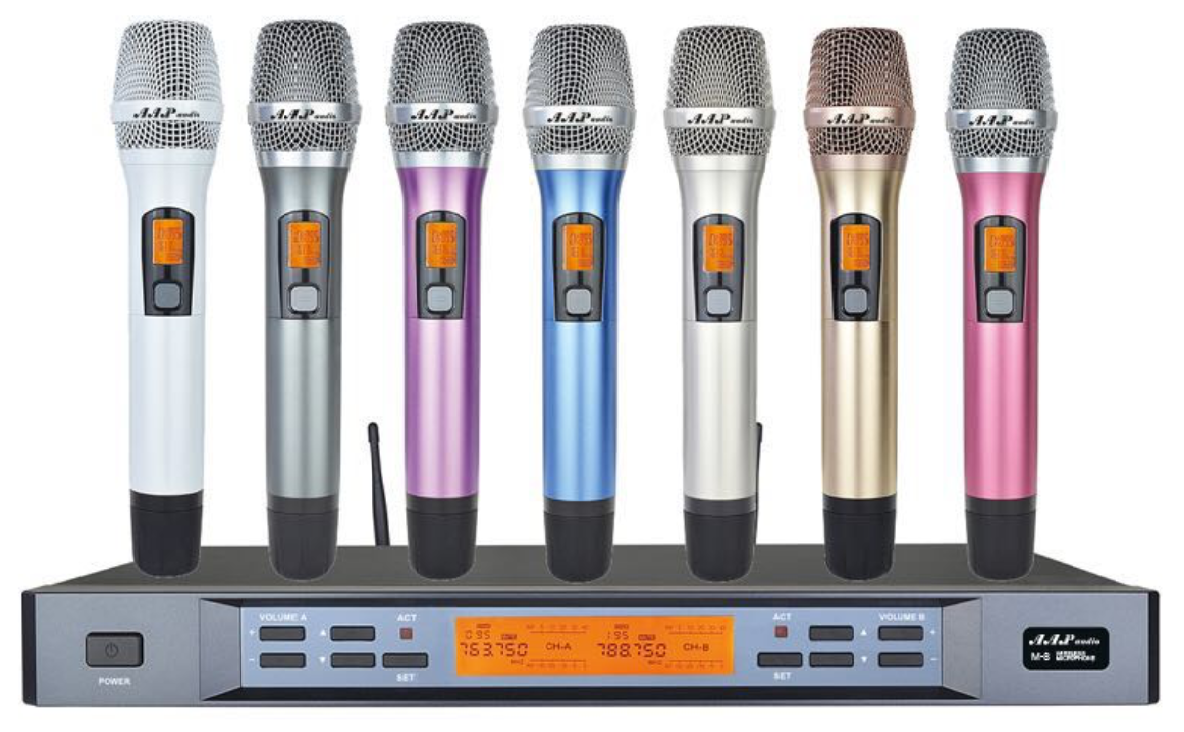 Micro AAP Audio M8, mic karaoke không dây cao cấp