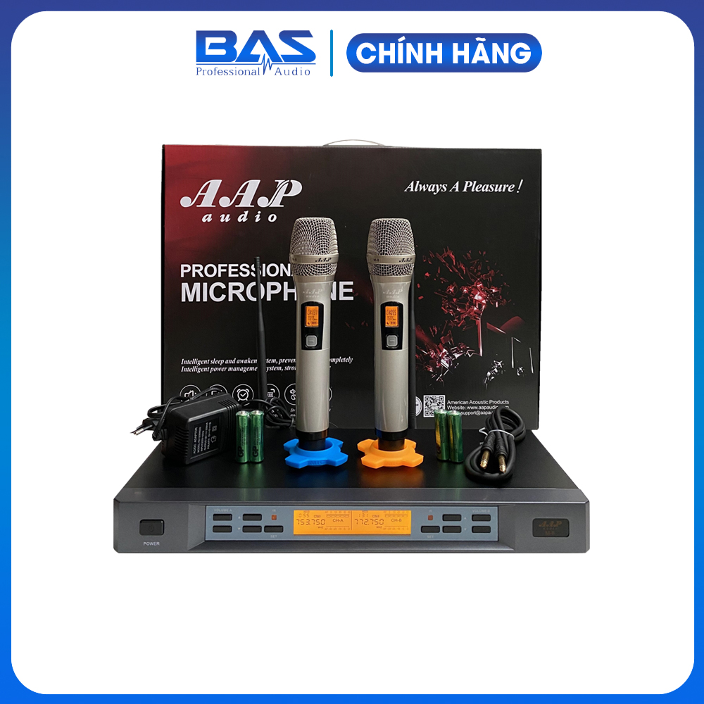 Micro AAP Audio M8, mic karaoke không dây cao cấp