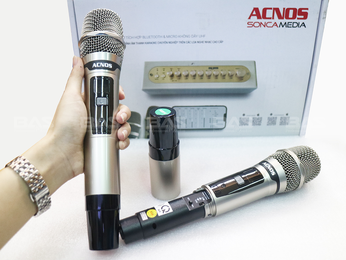 Mi30S Micro kèm vang số chỉnh cơ tích hợp bluetooth, mic không dây cho loa karaoke di động