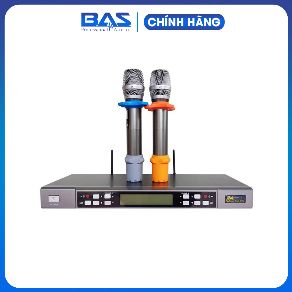 Micro không dây CASound SM600, mic karaoke cho dàn âm thanh