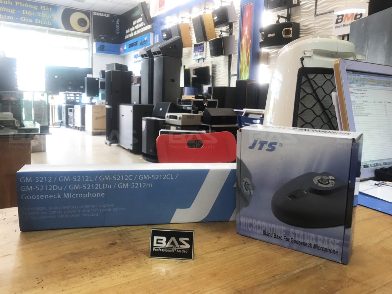 Micro JTS GM-5212L/ST-5030, mic cổ ngỗng dành cho hội nghị hội thảo