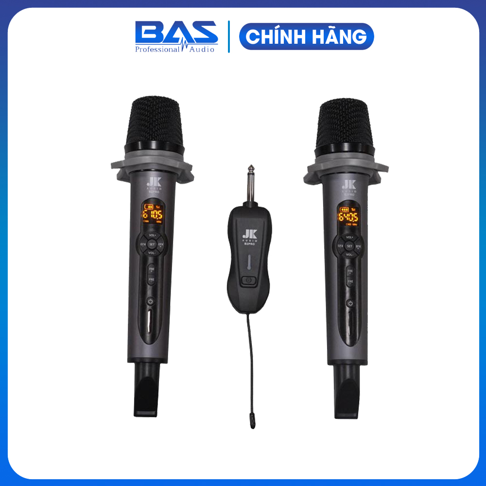 Micro JK Audio B2 Pro, mic không dây tích hợp Echo sử dụng cho loa di động, loa kéo