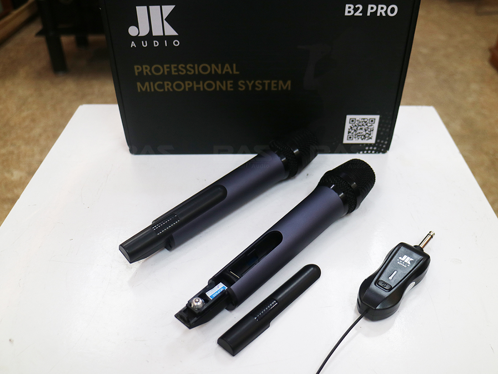 Micro JK Audio B2 Pro, mic không dây tích hợp Echo sử dụng cho loa di động, loa kéo