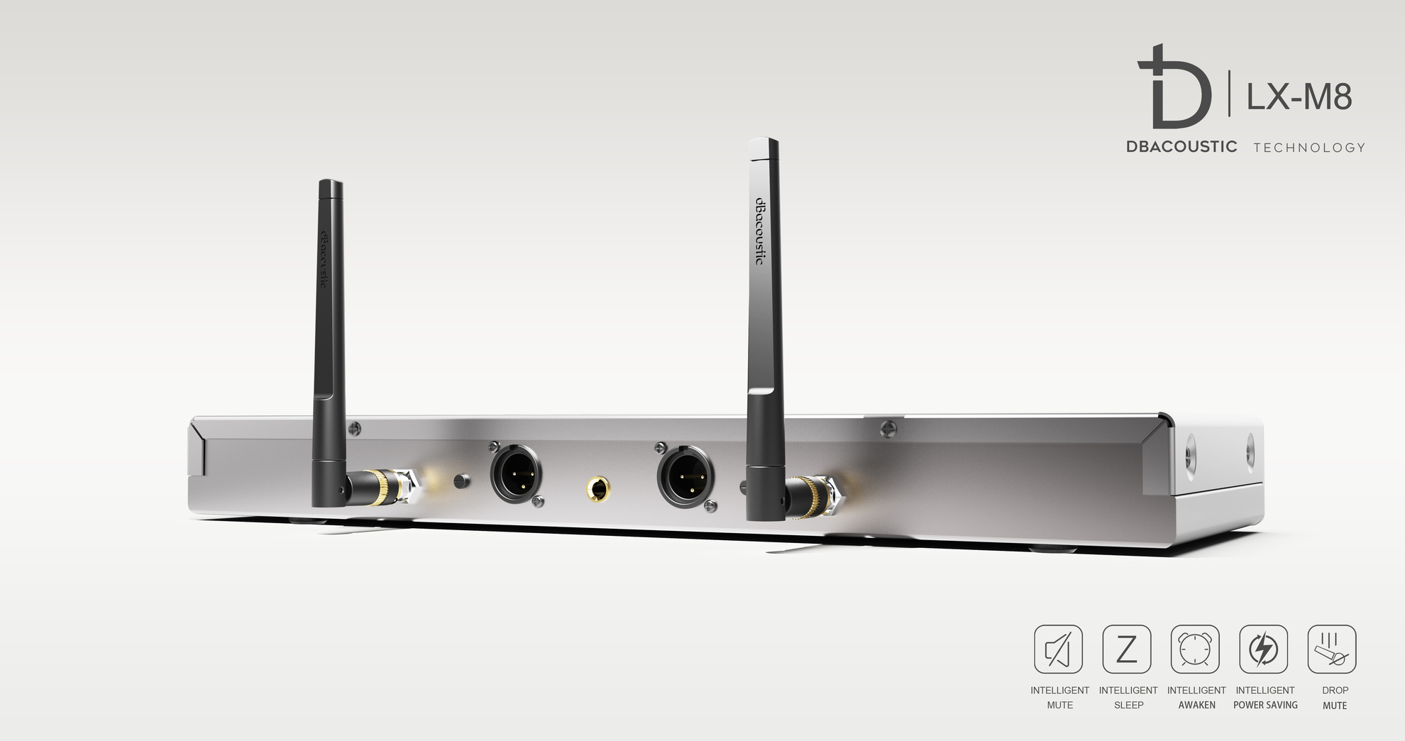 Micro DBacoustic LX M8, mic karaoke không dây dành cho dàn âm thanh chuyên nghiệp