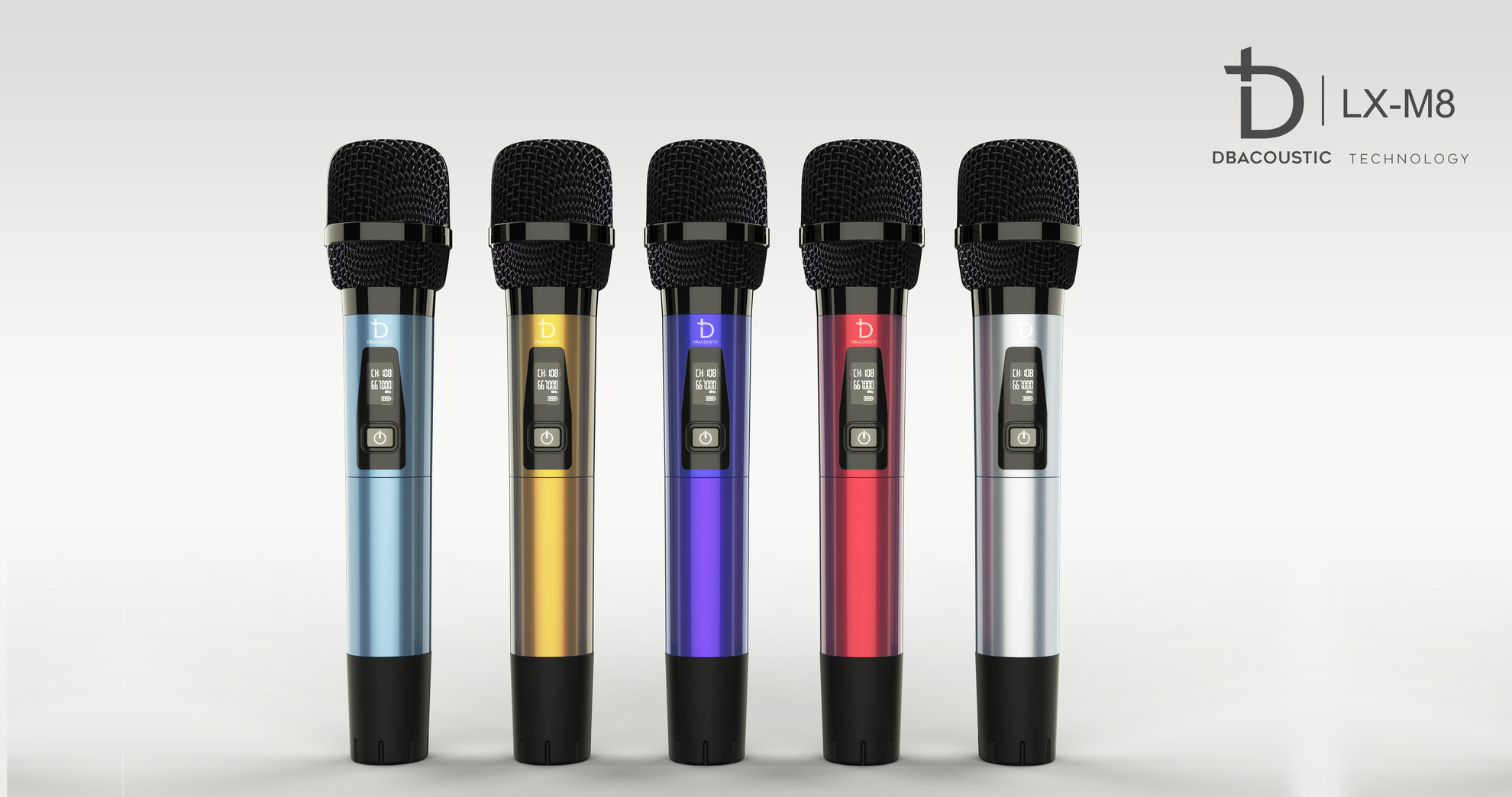 Micro DBacoustic LX M8, mic karaoke không dây dành cho dàn âm thanh chuyên nghiệp