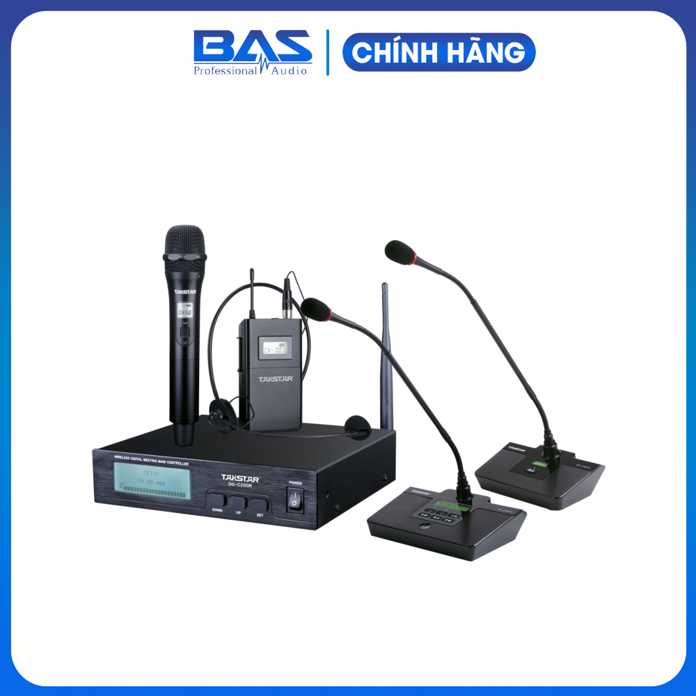 Hệ Thống Micro Hội Nghị Hội Thảo Không Dây Takstar DG C200