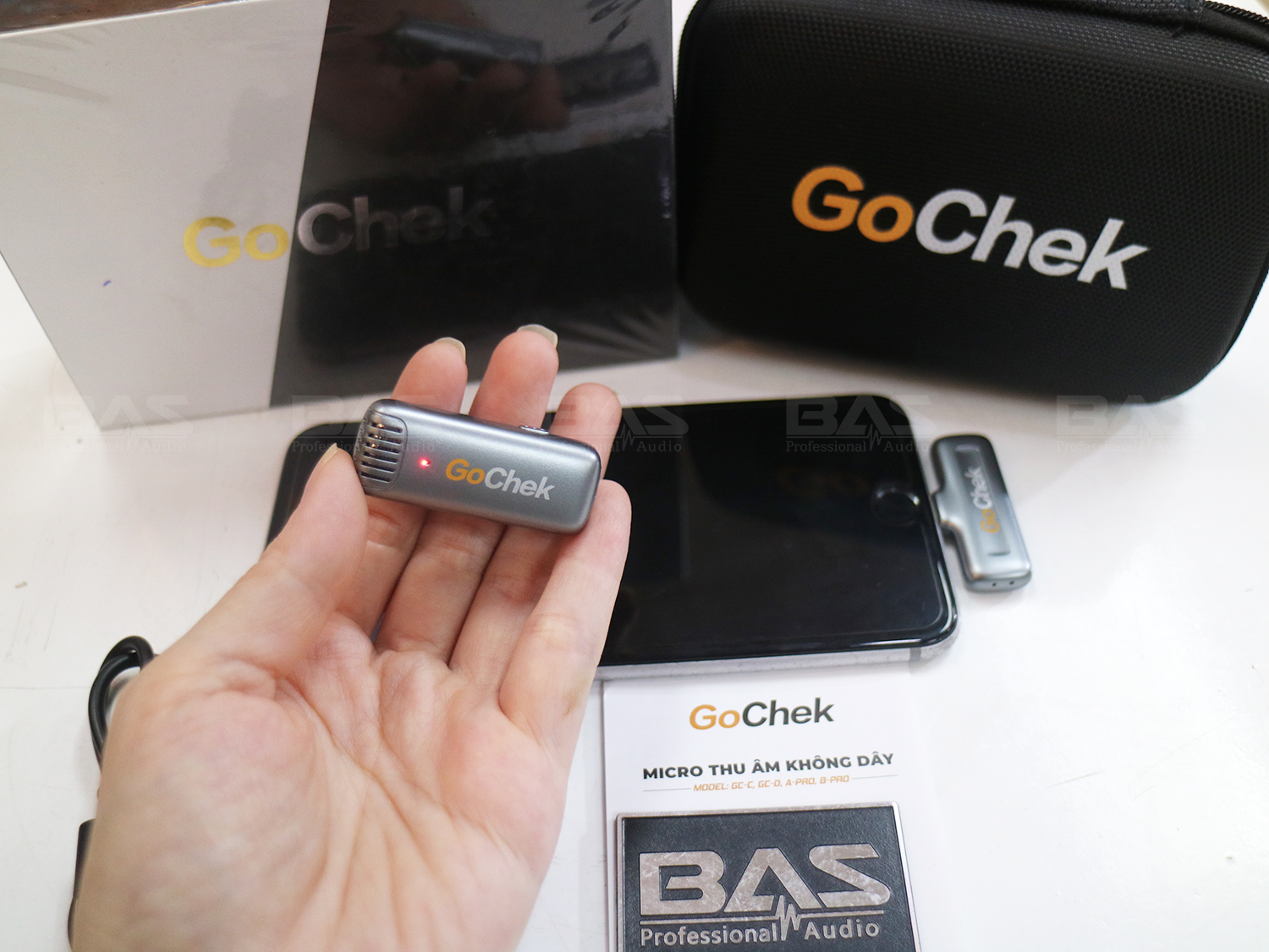 Micro thu âm không dây Gocheck A02 Pro
