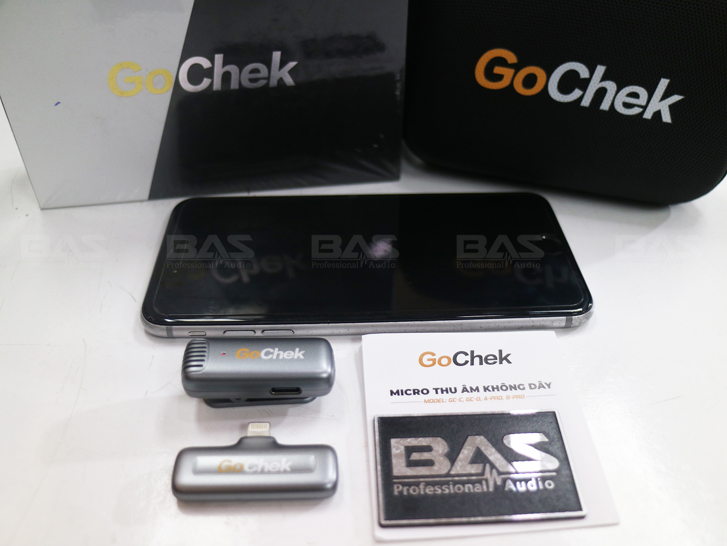 Micro thu âm không dây Gocheck A02 Pro
