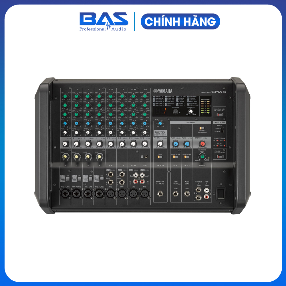Mixer kèm công suất Yamaha EMX5