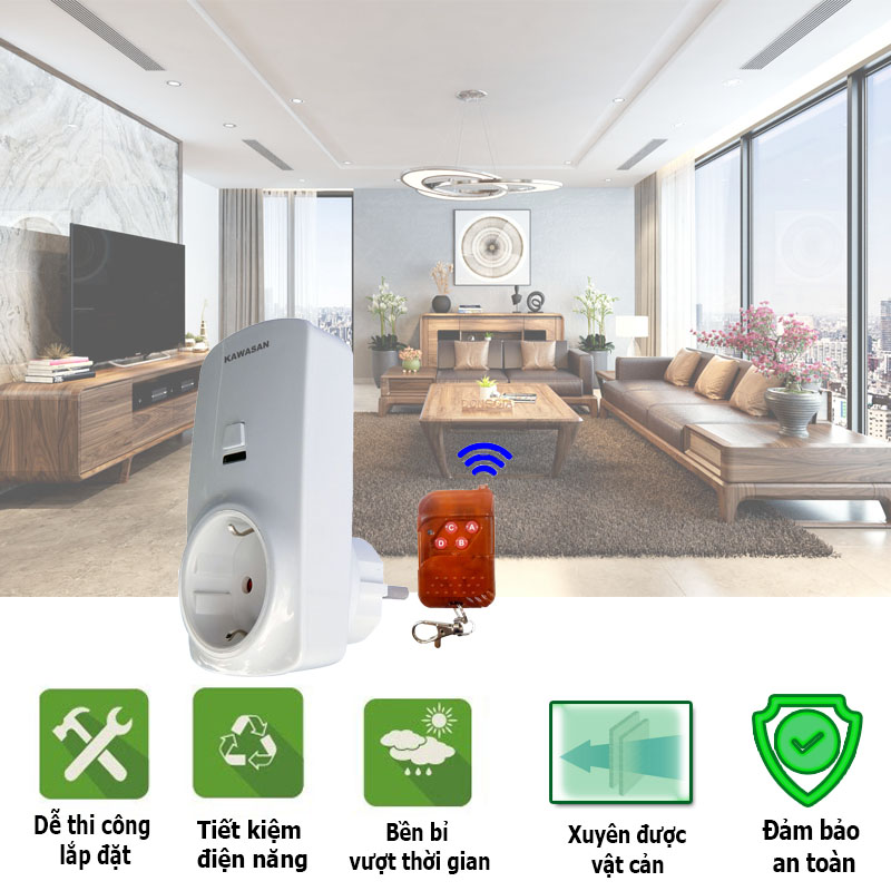 Ổ cắm điều khiển từ xa KAWASAN TB02C
