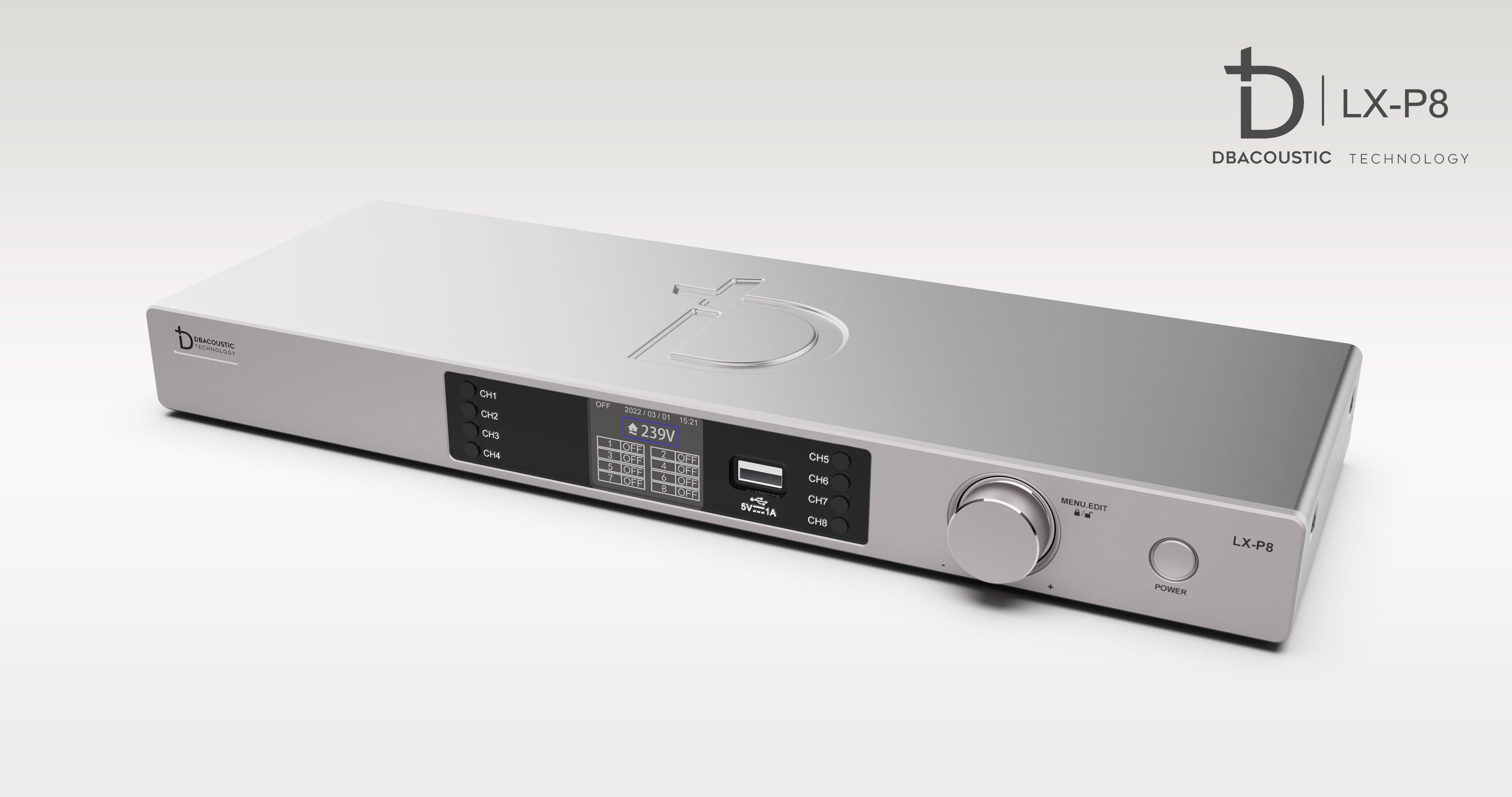 Quản lý nguồn DBacoustic LX P8 dành cho dàn âm thanh cao cấp