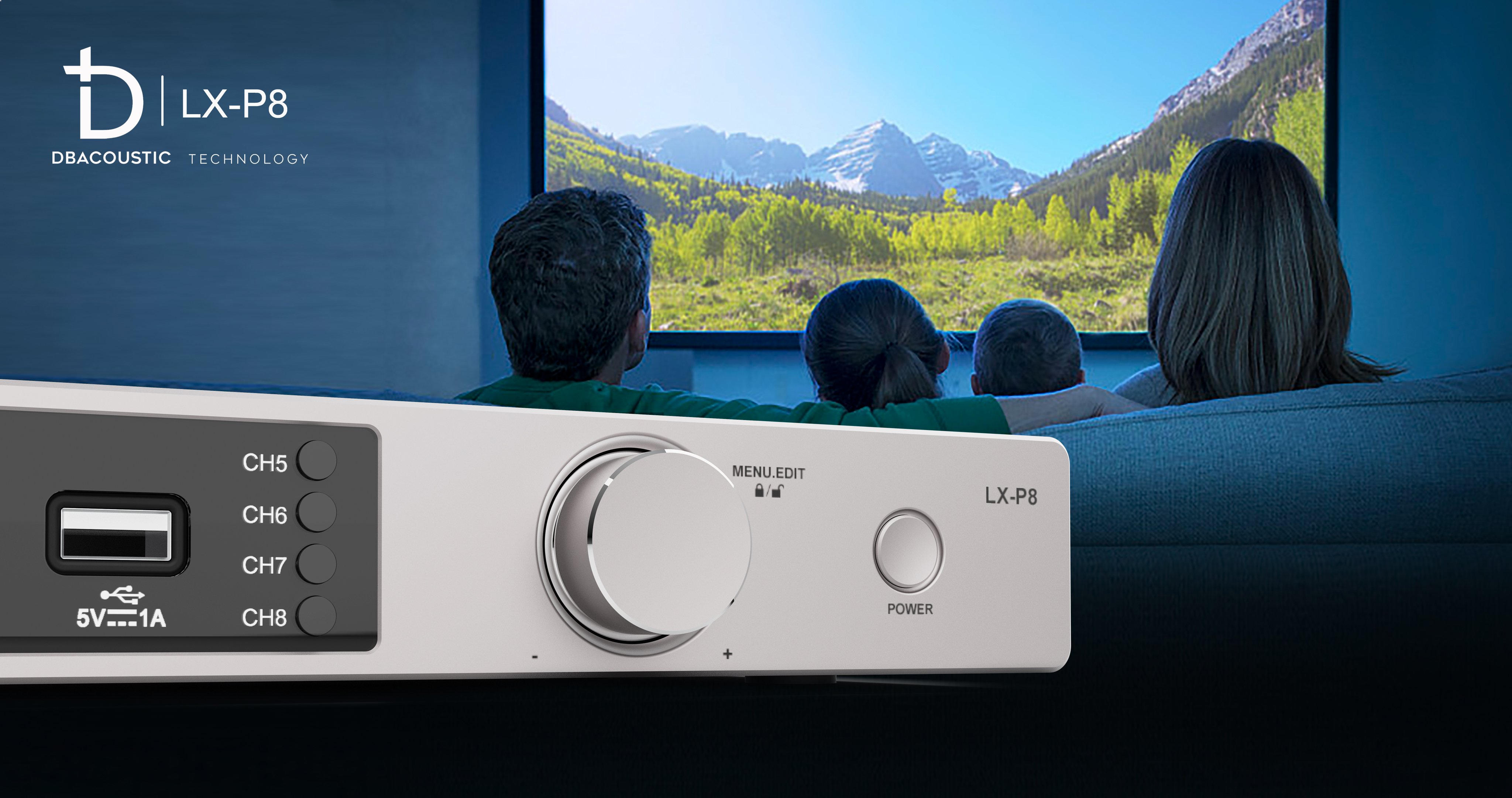 Quản lý nguồn DBacoustic LX P8 dành cho dàn âm thanh cao cấp