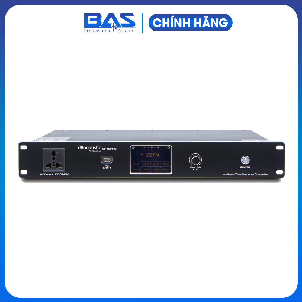 Quản lý nguồn DBacoustic SP10 Pro dành cho dàn karaoke, hệ thống âm thanh, thiết bị điện