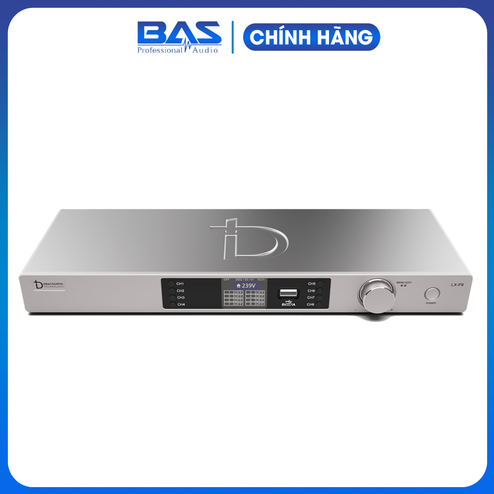 Quản lý nguồn DBacoustic LX P8 dành cho dàn âm thanh cao cấp