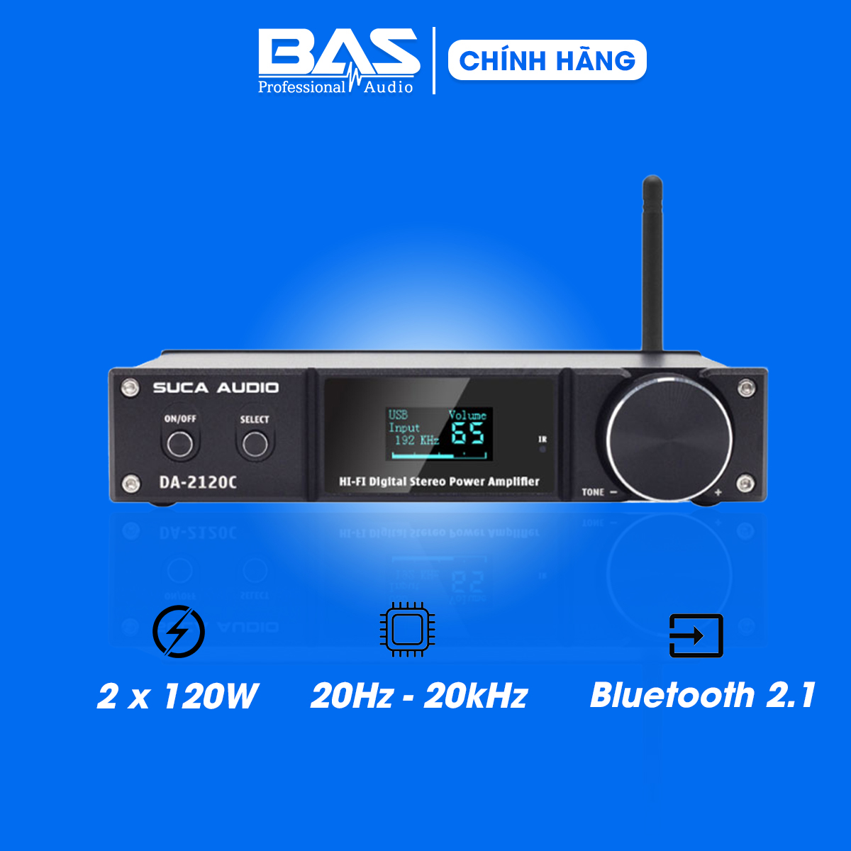 Amply tích hợp giải mã Suca Audio DA 2120C