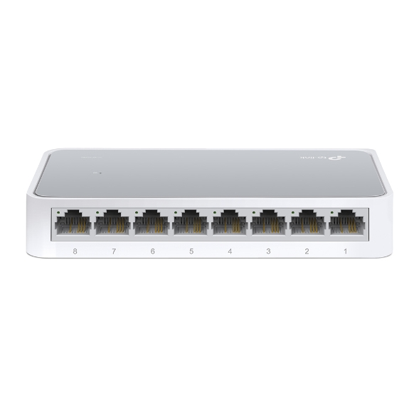 Switch 8 port TP-LINK TL-SF1008D, bộ chia tín hiệu để bàn 8 cổng