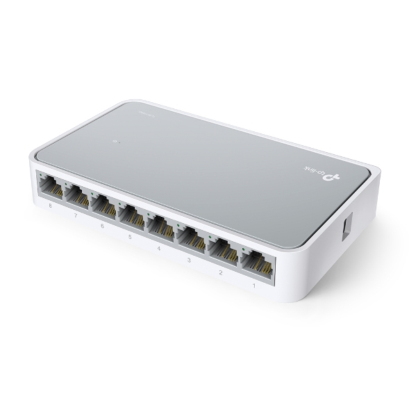 Switch 8 port TP-LINK TL-SF1008D, bộ chia tín hiệu để bàn 8 cổng