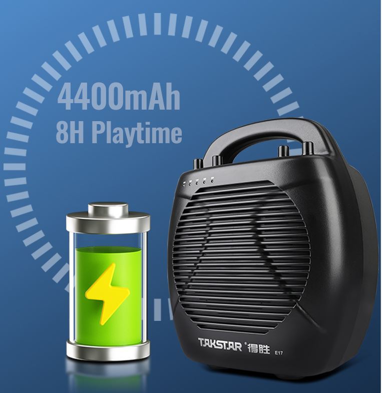 Loa trợ giảng Takstar E17 2025, công suất max 50W, phạm vi hoạt động 40m