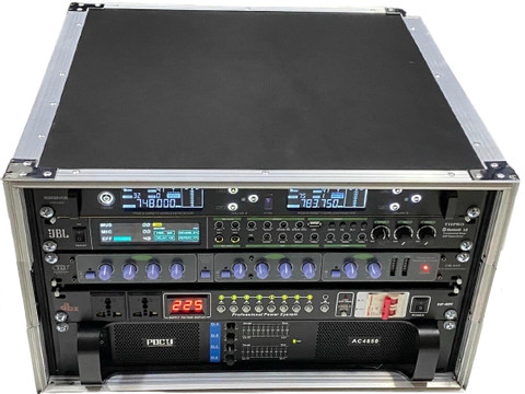 Tủ thiết bị không nắp 6U, 8U chất liệu gỗ cho dàn karaoke