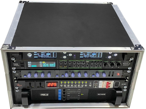 Tủ thiết bị không nắp 6U, 8U chất liệu gỗ cho dàn karaoke