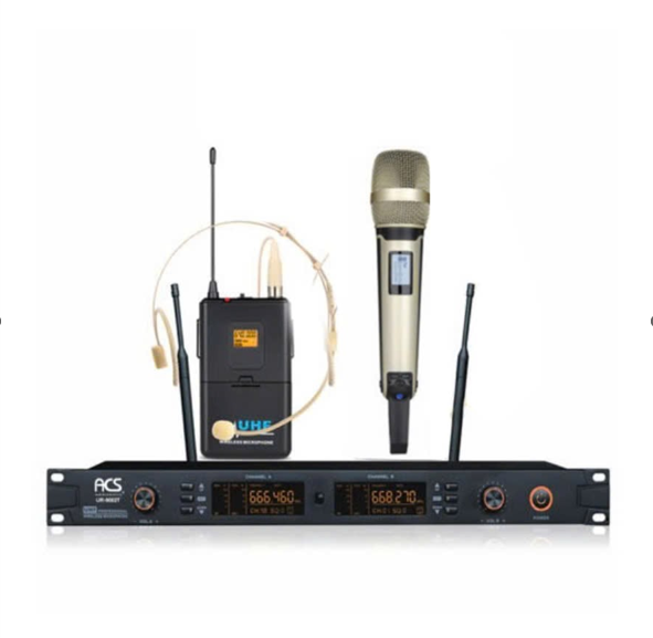 Micro không dây ACS UR-9003 ( gồm 1 cầm tay và 1 cài tai + 1 bộ thu)