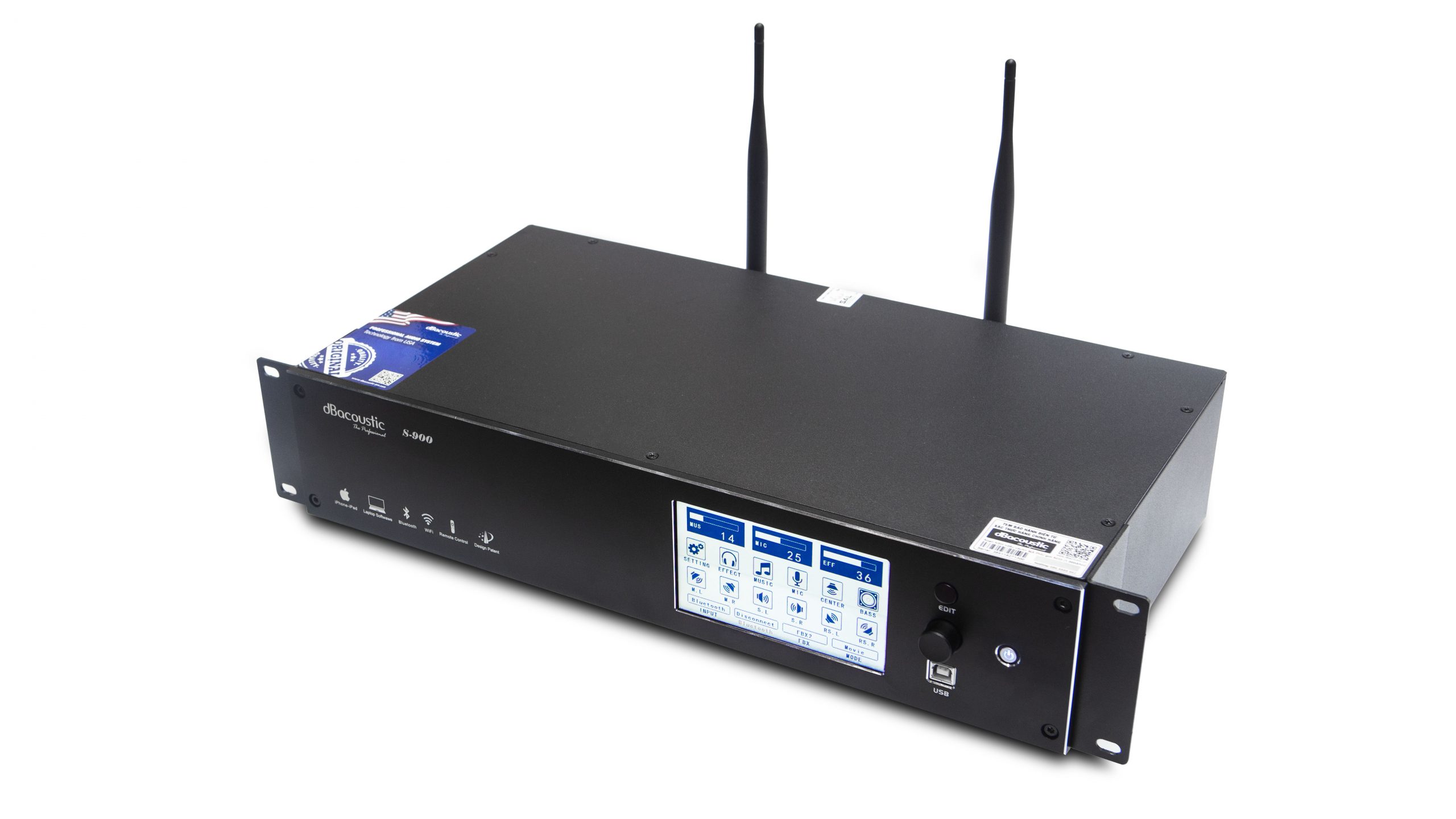 Vang số dBacoustic DB S900 tích hợp bluetooth, wifi dùng cho dàn âm thanh chuyên nghiệp