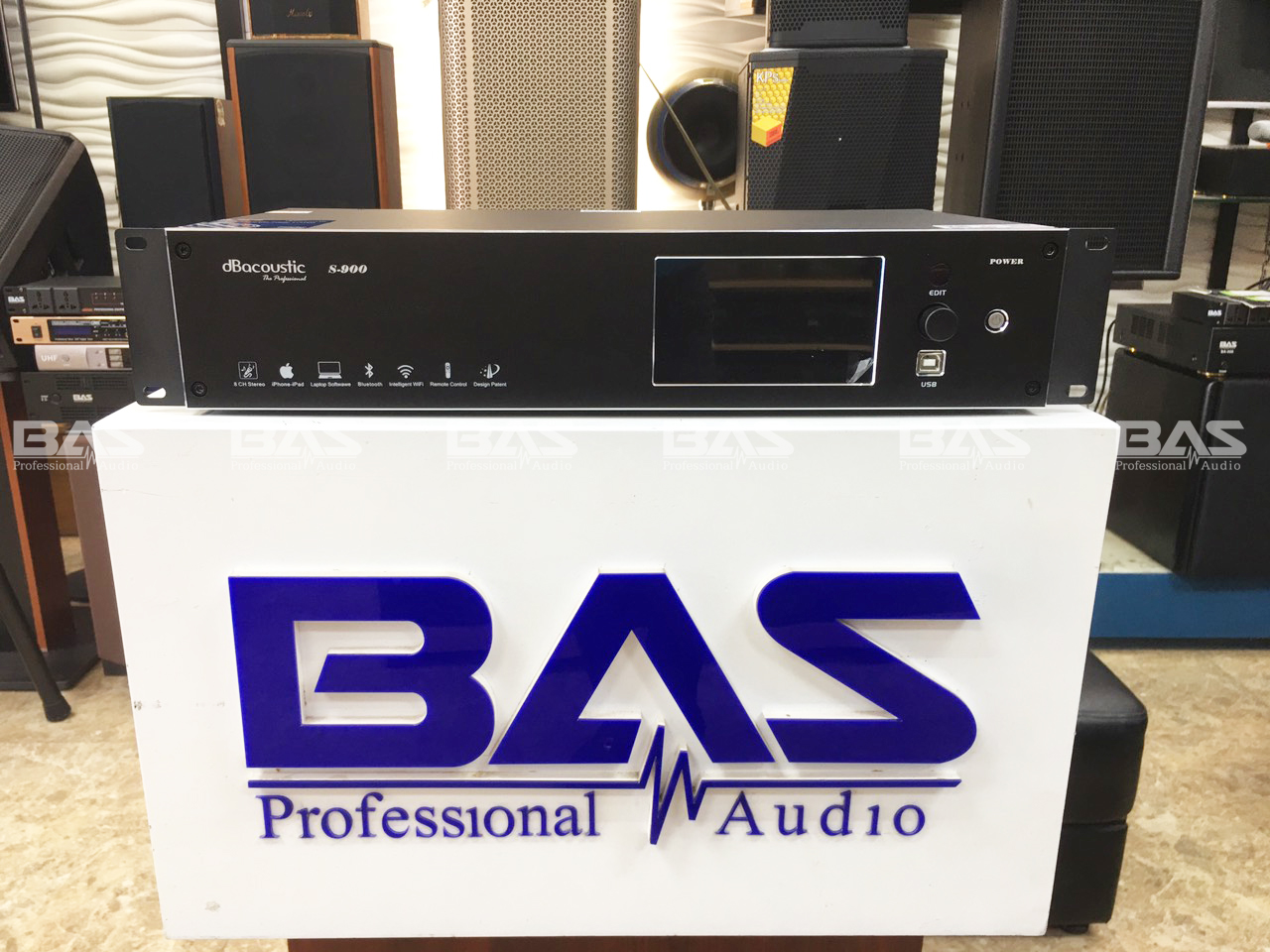 Vang số dBacoustic DB S900 tích hợp bluetooth, wifi dùng cho dàn âm thanh chuyên nghiệp