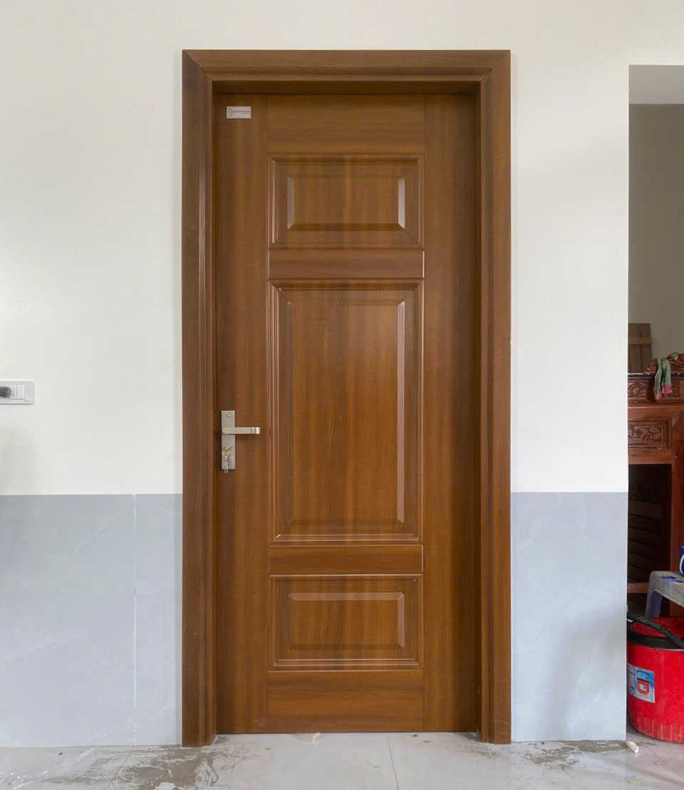 Cửa thép 1 cánh 3 ô pano