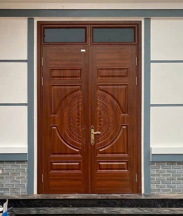 Cửa thép 2 cánh huỳnh trống đồng