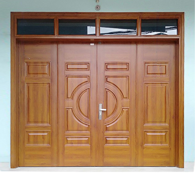 Mẫu cửa thép 4 cánh huỳnh kín