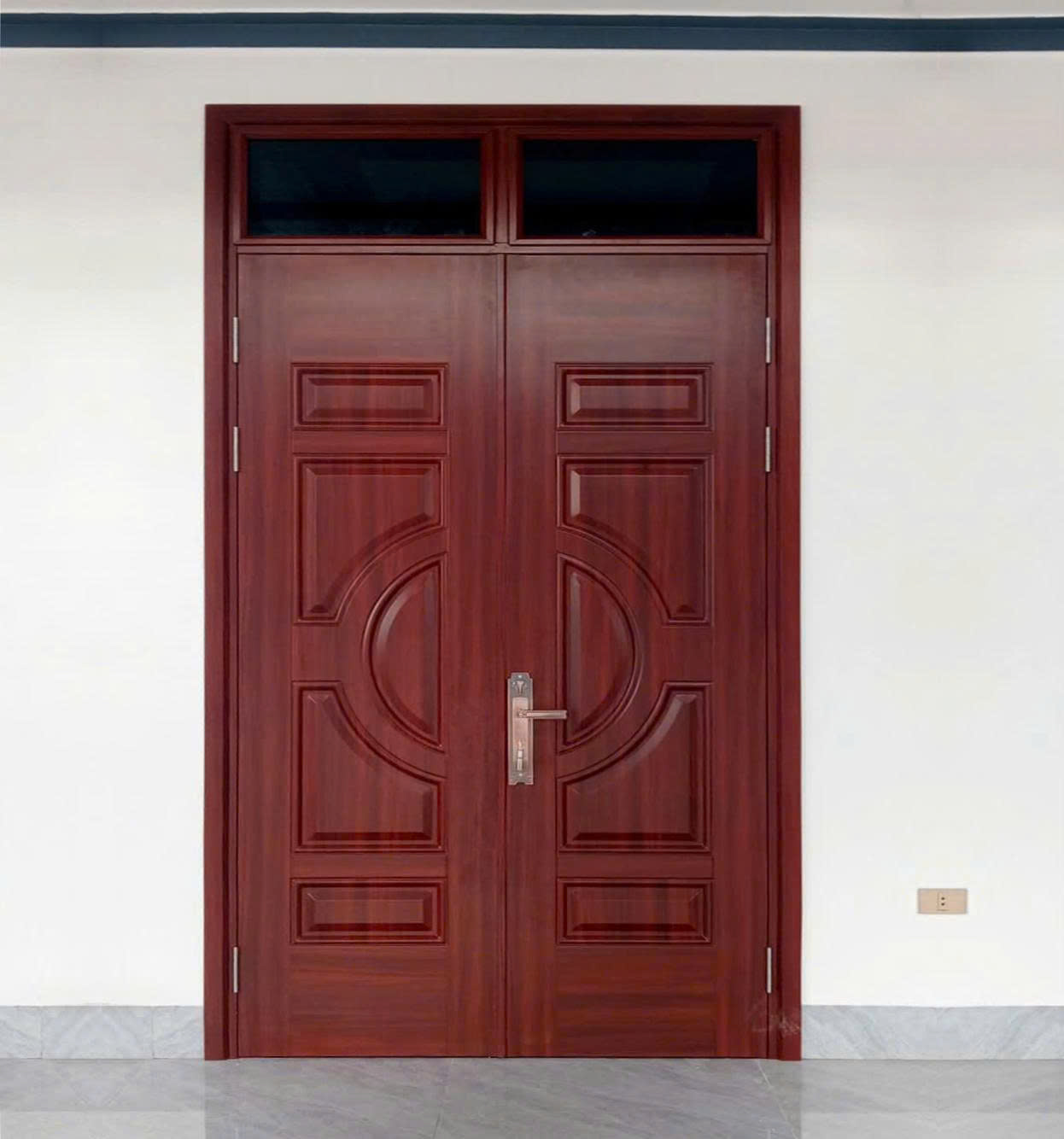 Cửa thép 2 cánh huỳnh bán nguyệt