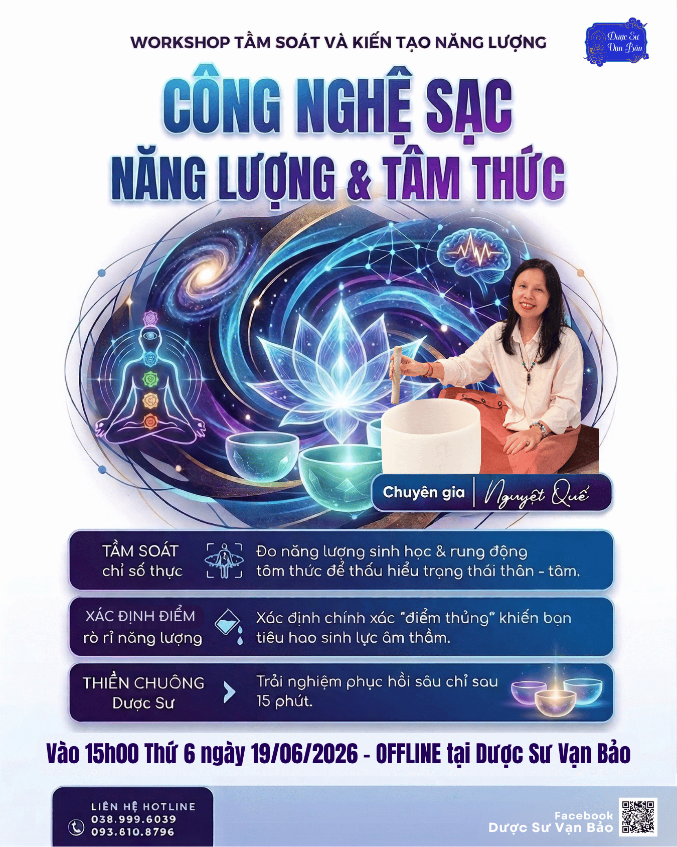 WORKSHOP 19/6: CÔNG NGHỆ SẠC NĂNG LƯỢNG & TÂM THỨC