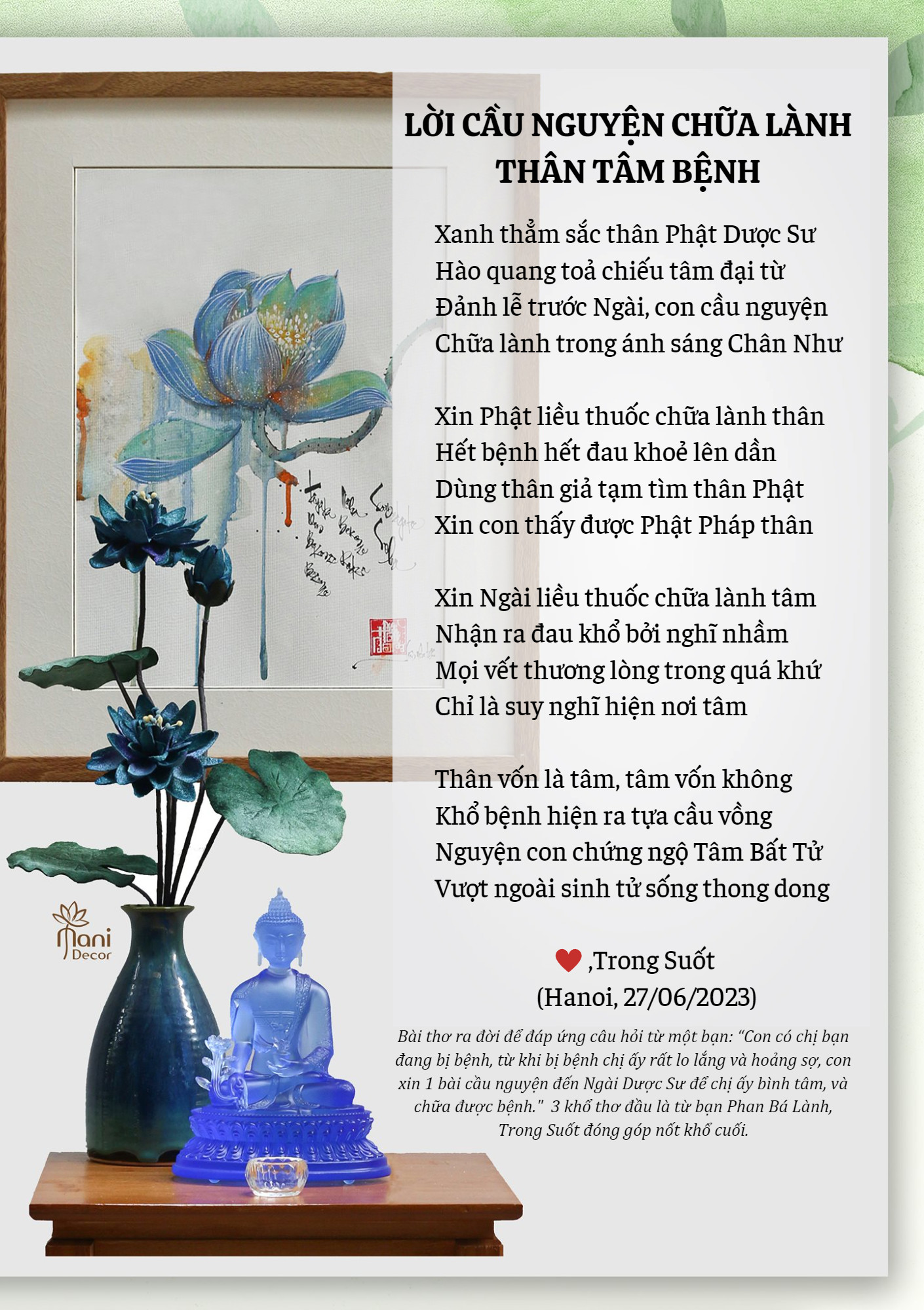 Lời cầu nguyện bình an Phật giáo: Cách giúp bạn tìm sự bình yên trong tâm hồn