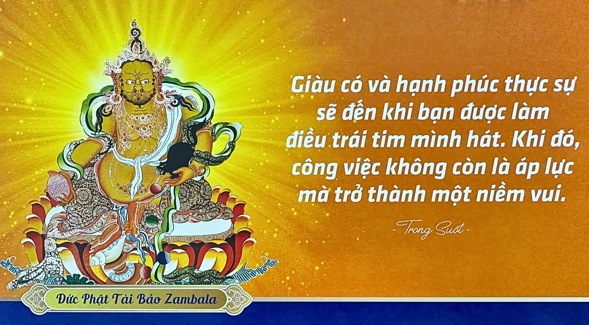 LỜI CẦU NGUYỆN GIÀU CÓ VÀ THỊNH VƯỢNG ĐẾN ĐỨC PHẬT TÀI BẢO ZAMBALA