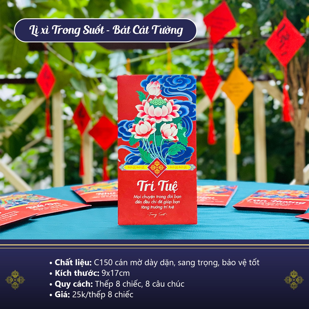 Lì Xì Trong Suốt - Năm Mới Bình An, Trí Tuệ
